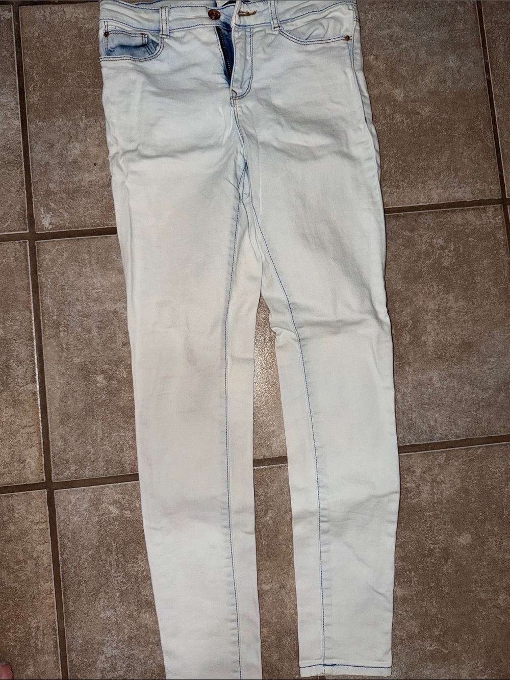 Vero Moda Light White Skinny Jeans